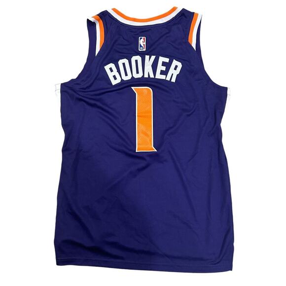 Nike NBA Phoenix Suns Devin Booker #1 Purple Jersey Size 50 w/ Length +4 - Picture 7 of 9